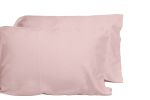 Luxurious Viscose from 100% Bamboo 2-Piece Pillowcase Set , Oeko-TEX Certified, Queen - Pale Rose