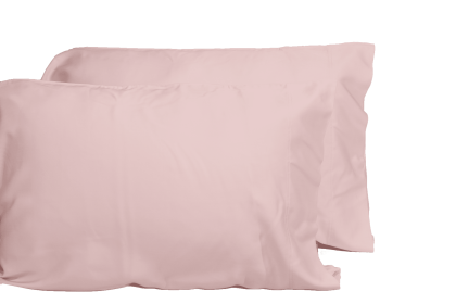 Luxurious Viscose from 100% Bamboo 2-Piece Pillowcase Set , Oeko-TEX Certified, Queen - Pale Rose