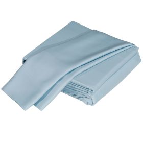 Luxuriously Soft 100% Viscose Derived from Bamboo 5-Piece Sheet Set , Oeko-TEX Certified, Split King - Sky