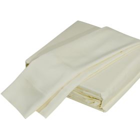 Luxuriously Soft 100% Viscose Derived from Bamboo 5-Piece Sheet Set , Oeko-TEX Certified, Split King - Cr√®me