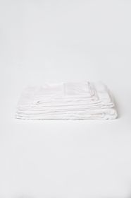 Omne Sleep 4-Piece White Microplush and Bamboo Twin XL Hypoallergenic Sheet Set