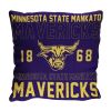 Minn St Mank OFFICIAL NCAA "Stacked" Woven Pillow; 20" x 20"