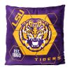 LSU OFFICIAL NHL "Connector" Double Sided Velvet Pillow; 16" x 16"