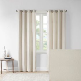 Solid Piece Dyed Grommet Top Curtain Panel