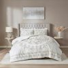 3 Piece Tufted Cotton Chenille Duvet Cover Set