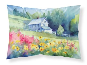 Massachusetts Mayflowers in Watercolor Standard Pillowcase Lightweight Super Soft Easy Care Decorative Artwork Pillowcase, Standard