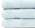 12 Pack Light Blue Color Resort Collection Soft Washcloth Face Body Towel Set 12x12 inch Luxury Hotel Plush & Absorbent Cotton Wash Clothes