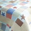 [Wave Point of Stars] 3PC Cotton Vermicelli-Quilted Printed Quilt Set (Full/Queen Size)