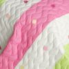 [Colorful Life] Cotton 3PC Vermicelli-Quilted Patchwork Quilt Set (Full/Queen Size)