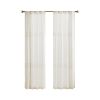 Yarn Dye Sheer Curtain Panel Pair(2 Pcs Window Panels)