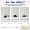 Hoperay Bed Neck Pillows for Sleeping - Support Side Sleeper Pillow-Shredded Memory Foam Cooling Bedding Pillows Standard Size Adjustable Loft Washabl