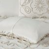 3 Piece Tufted Cotton Chenille Duvet Cover Set