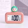 1pc, Mini Alarm Clock, Cute Creative Multifunctional Alarm Clock, Light Desktop Electronic Alarm Clock Cartoon Alarm Clock Without Battery