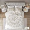 3 Piece Tufted Cotton Chenille Duvet Cover Set