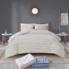 3 Piece Cotton Seersucker Duvet Cover Set