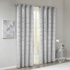 Total Blackout Metallic Print Grommet Top Curtain Panel Pair(2 Pcs Window Panels)