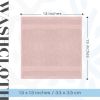 Luxury Cotton Washcloths Large Hotel Spa Bathroom Face Towel 12 Pack 13x13 inch Pink