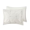 3 Piece Elastic Embroidered Cotton Duvet Cover Set