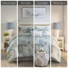 6 Piece Oversized Cotton Comforter Set with Throw Pillow