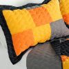 [Mild Winter] 3PC Vermicelli-Quilted Patchwork Quilt Set (Full/Queen Size)