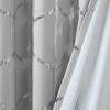 Total Blackout Metallic Print Grommet Top Curtain Panel Pair(2 Pcs Window Panels)