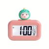 1pc, Mini Alarm Clock, Cute Creative Multifunctional Alarm Clock, Light Desktop Electronic Alarm Clock Cartoon Alarm Clock Without Battery