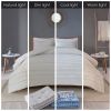 3 Piece Cotton Seersucker Duvet Cover Set