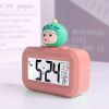 1pc, Mini Alarm Clock, Cute Creative Multifunctional Alarm Clock, Light Desktop Electronic Alarm Clock Cartoon Alarm Clock Without Battery