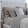 Luxuriously Soft 100% Viscose Derived from Bamboo 4-Piece Sheet Set , Oeko-TEX Certified, Queen - Silver Grey