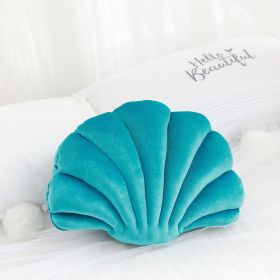 Simulation Shell Pillow Cushion Doll Nap Pillow (Option: Lake Green-S)