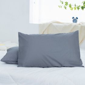 Polyester Knit Waterproof and Stain-Proof Pillowcase (Color: Dark Gray, size: 50*70)