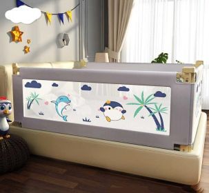 Bed Rails for Toddlers Extra Long Bed Guardrail for Kids (Color: Gray, size: 1.5M)