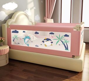 Bed Rails for Toddlers Extra Long Bed Guardrail for Kids (Color: pink, size: 1.8M)