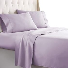 Full Size Sheets Set - Bedding Sheets & Pillowcases w/ 16 inch Deep Pockets - Fade Resistant & Machine Washable - 4 Piece 1800 Series Full Bed Sheet S (Color: purple, Piece Type: 4 Piece 1800 Series Full Bed)