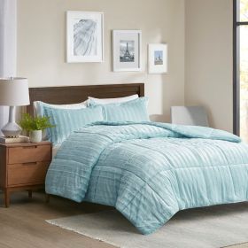 Faux Fur Comforter Mini Set (Color: as Pic)