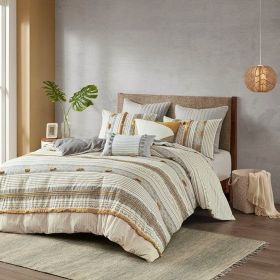 3 Piece Cotton Duvet Cover Set (Color: as Pic)