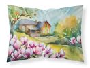 Louisiana Magnolias in Watercolor Standard Pillowcase Lightweight Super Soft Easy Care Decorative Artwork Pillowcase, Standard