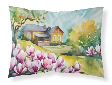 Louisiana Magnolias in Watercolor Standard Pillowcase Lightweight Super Soft Easy Care Decorative Artwork Pillowcase, Standard (Default: Default)