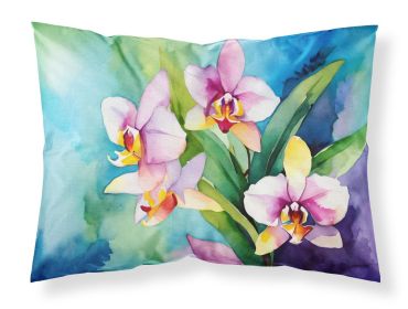 Orchids in Watercolor Standard Pillowcase Lightweight Super Soft Easy Care Decorative Artwork Pillowcase, Standard (Default: Default)