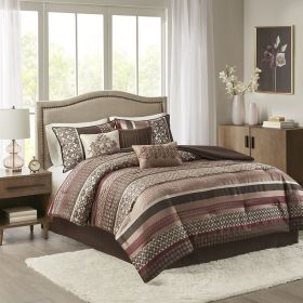 7 Piece Comforter Set (Color: as Pic)