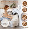 Machine Washable Electric Bed Warmer with Dual Controller 9 Heat Setting and 9-Hour Auto Off and Overheat Protection