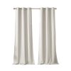 Tonal Printed Faux Silk Total Blackout Curtain Panel Pair(2 Pcs Window Panels)