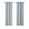 Basketweave Room Darkening Curtain Panel Pair(2 Pcs Window Panels)