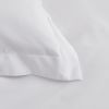 2 Piece Super Soft Microfiber White / Gray Duvet Cover Zipper Closure with 4 Corner Tabs