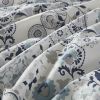 3 Piece Floral Printed Cotton Duvet Cover Set