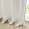 Linen Blend Light Filtering Curtain Panel Pair(2 Pcs Window Panels)