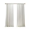 Linen Blend Light Filtering Curtain Panel Pair(2 Pcs Window Panels)