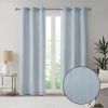 Basketweave Room Darkening Curtain Panel Pair(2 Pcs Window Panels)