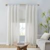 Linen Blend Light Filtering Curtain Panel Pair(2 Pcs Window Panels)