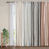 Cotton Printed Curtain Panel with Chenille Stripe and Lining(Only 1 Pc Panel)